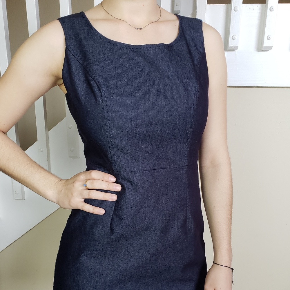 denim cocktail dress size 2